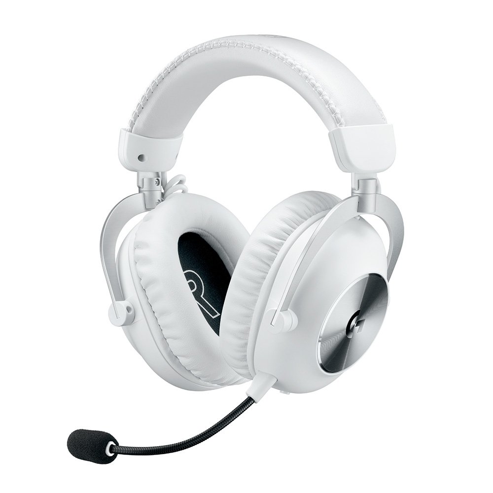 Headset Gamer Sem Fio Logitech G Pro X 2 Lightspeed, Driver 50mm, Bluetooth, USB e 3.5mm, para PC, Playstation e Switch, Branco - 981-001268