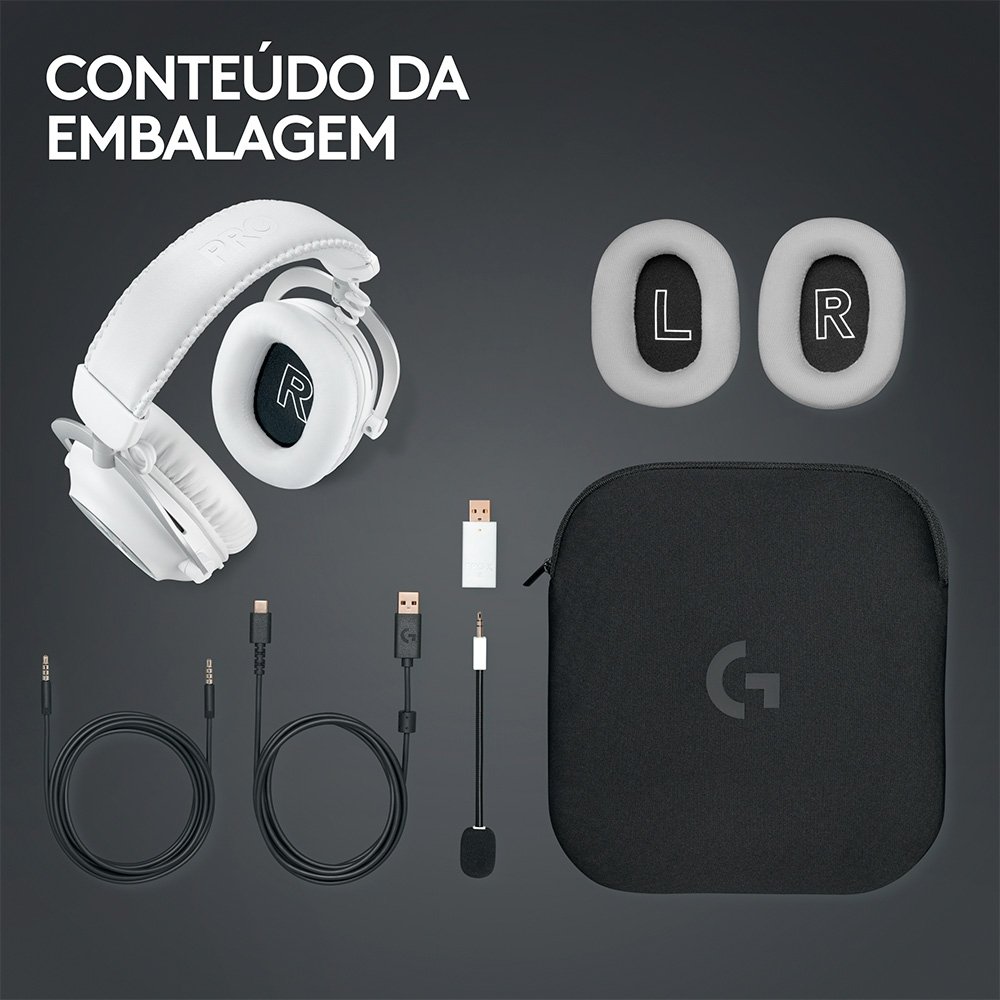 Headset Sem Fio Logitech G Pro X 2 | KaBuM!