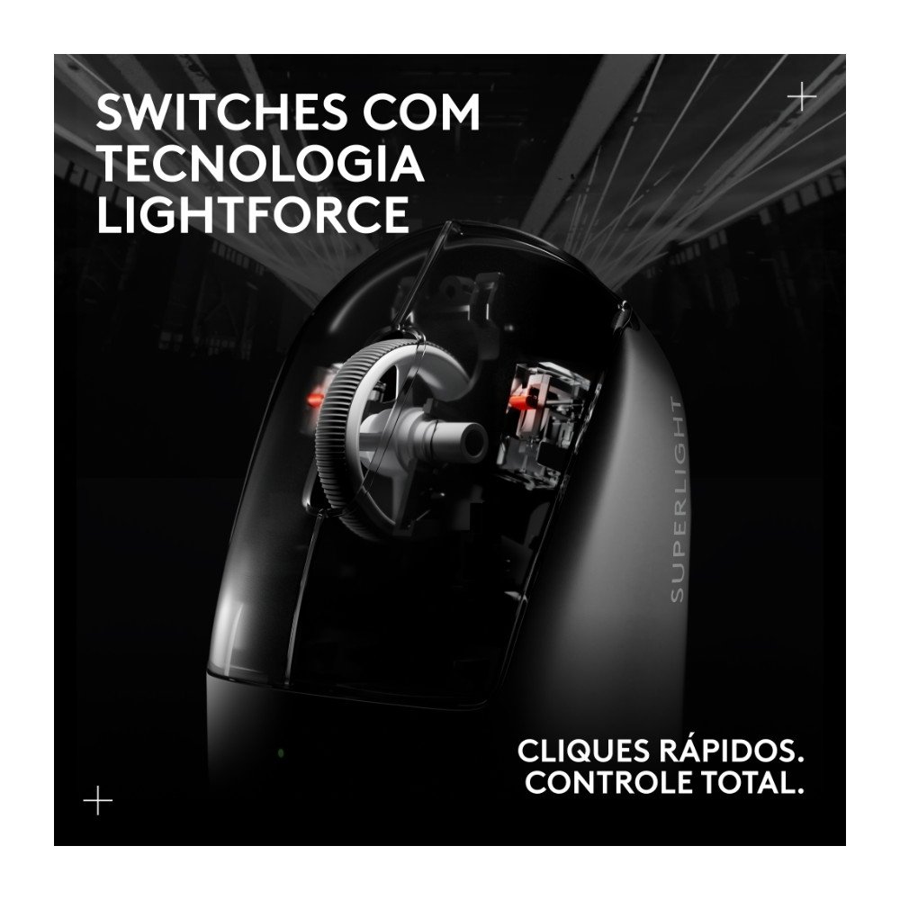 Mouse Gamer Sem Fio Logitech G Pro X SUPERLIGHT 2 com Lightspeed, Sensor HERO 2 com 32K DPI e Bateria Recarregável, Rosa Magenta - 910-006796 - view 5