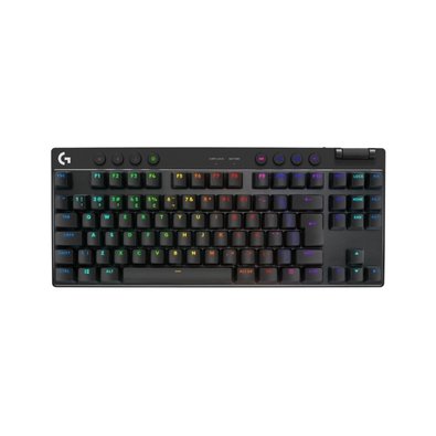 Teclado Gamer Sem Fio Logitech G Pro X com design TKL, Layout US, RGB LIGHTSYNC e Switch Exclusivo GX Brown Tactile, Preto- 920-012127