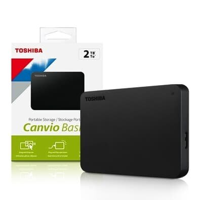 HD Externo 2TB Canvio Basics Hdtb520xk3aai | KaBuM!