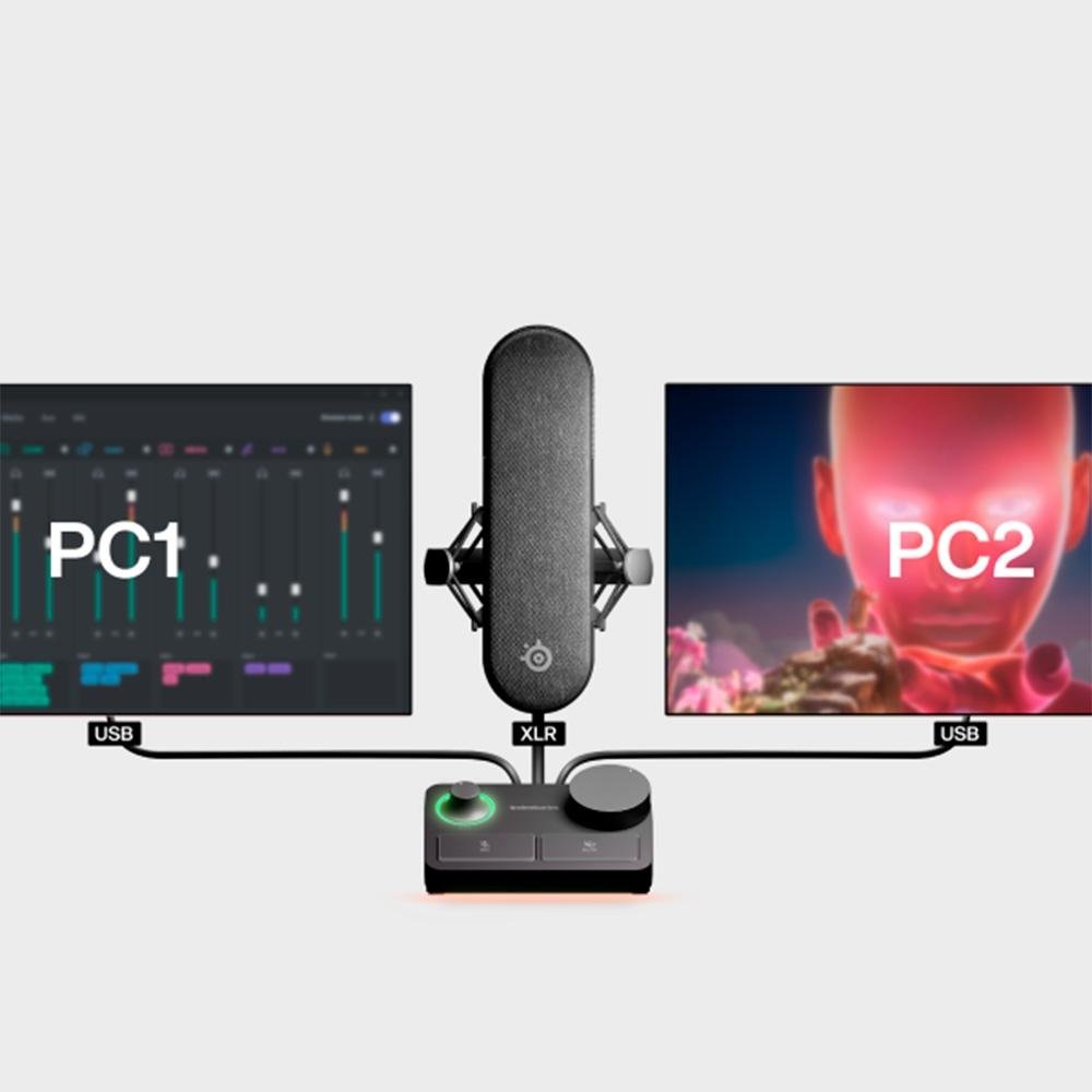 Microfone Gamer Steelseries Alias Pro | KaBuM!