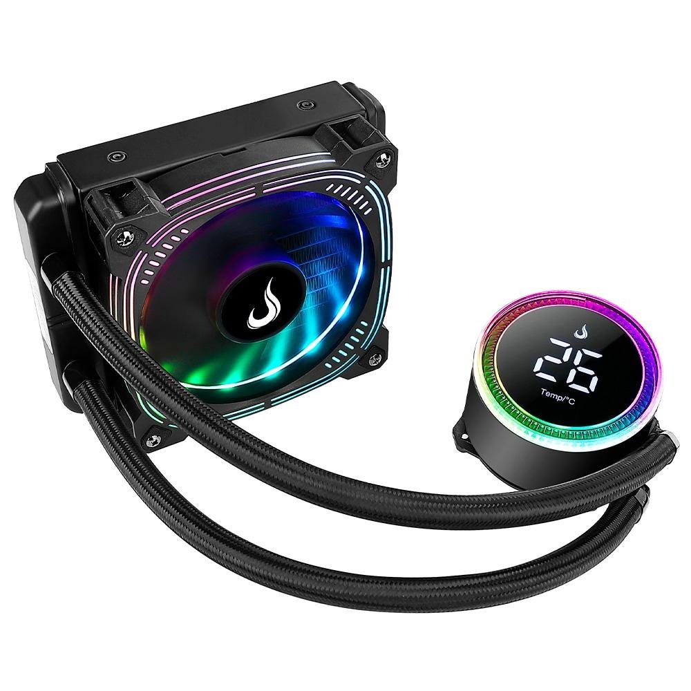Water Cooler Rise Mode Aura Ice Black, ARGB, 120mm, AMD/Intel, Preto - RM-WAIB-04-ARGB 4