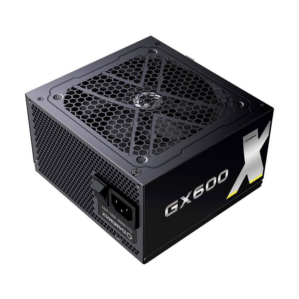 Fonte Gamemax GX600, 600W, 80 Plus Gold, PFC Ativo, Com Cabo, Preto - GX600WBKPSS7710BR Fonte Gamemax GX600, 600W, 80 Plus Gold, PFC Ativo, Com Cabo, Preto - GX600WBKPSS7710BR