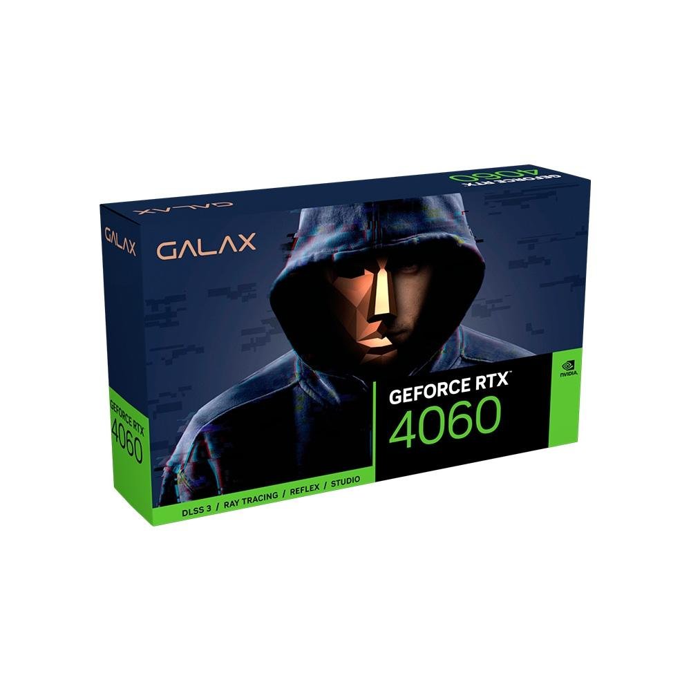 Imagem 11 de 11 do produto Placa de Vídeo RTX 4060 1-Click OC 1X Galax NVIDIA GeForce, 8GB GDDR6, DLSS, Ray Trancing, G-Sync