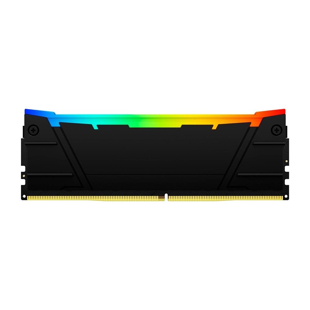 Memória RAM Kingston Fury Renegade, RGB, 32GB, DDR4, (2x16GB), 3600MHz, CL16, Preto - KF436C16RB12AK2/32 Memória RAM Kingston Fury Renegade, RGB, 32GB, DDR4, (2x16GB), 3600MHz, CL16, Preto - KF436C16RB12AK2/32