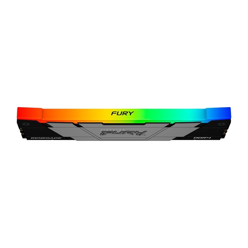 Memória RAM Kingston Fury Renegade, RGB, 32GB, DDR4, (2x16GB), 3600MHz, CL16, Preto - KF436C16RB12AK2/32 Memória RAM Kingston Fury Renegade, RGB, 32GB, DDR4, (2x16GB), 3600MHz, CL16, Preto - KF436C16RB12AK2/32