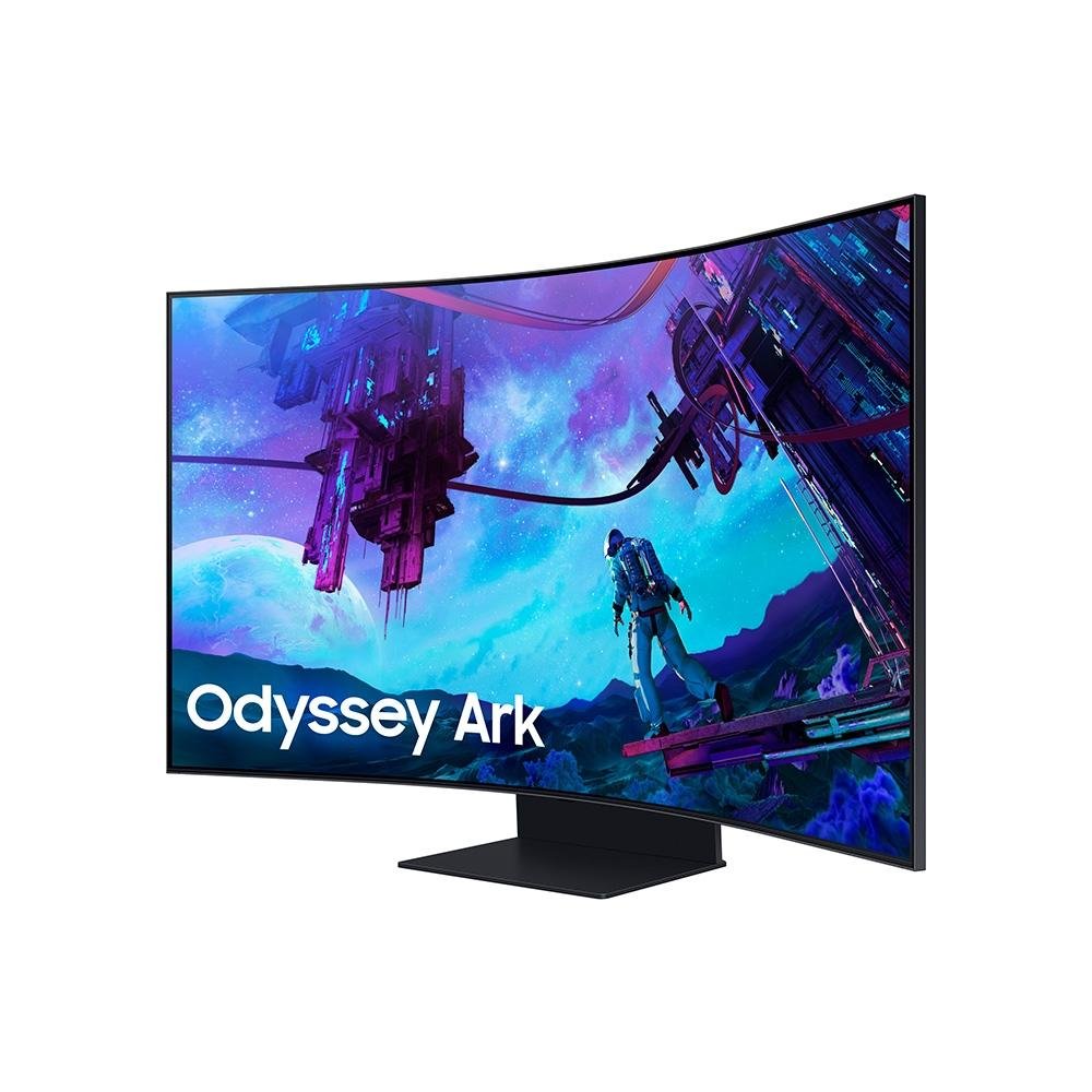 Monitor Gamer Curvo Samsung Odyssey Ark 55", 4K, 165Hz, 1ms, Gen 2, FreeSync Premium Pro, USB-C, Altura Ajustável, Som Integrado - LS55CG97WNLXZD Monitor Gamer Curvo Samsung Odyssey Ark 55", 4K, 165Hz, 1ms, Gen 2, FreeSync Premium Pro, USB-C, Altura Ajustável, Som Integrado - LS55CG97WNLXZD