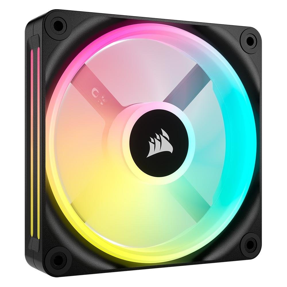 Kit com 3 Ventoinhas Corsair iCUE LINK QX120, 120mm, RGB, Preto - CO-9051002-WW - view 2