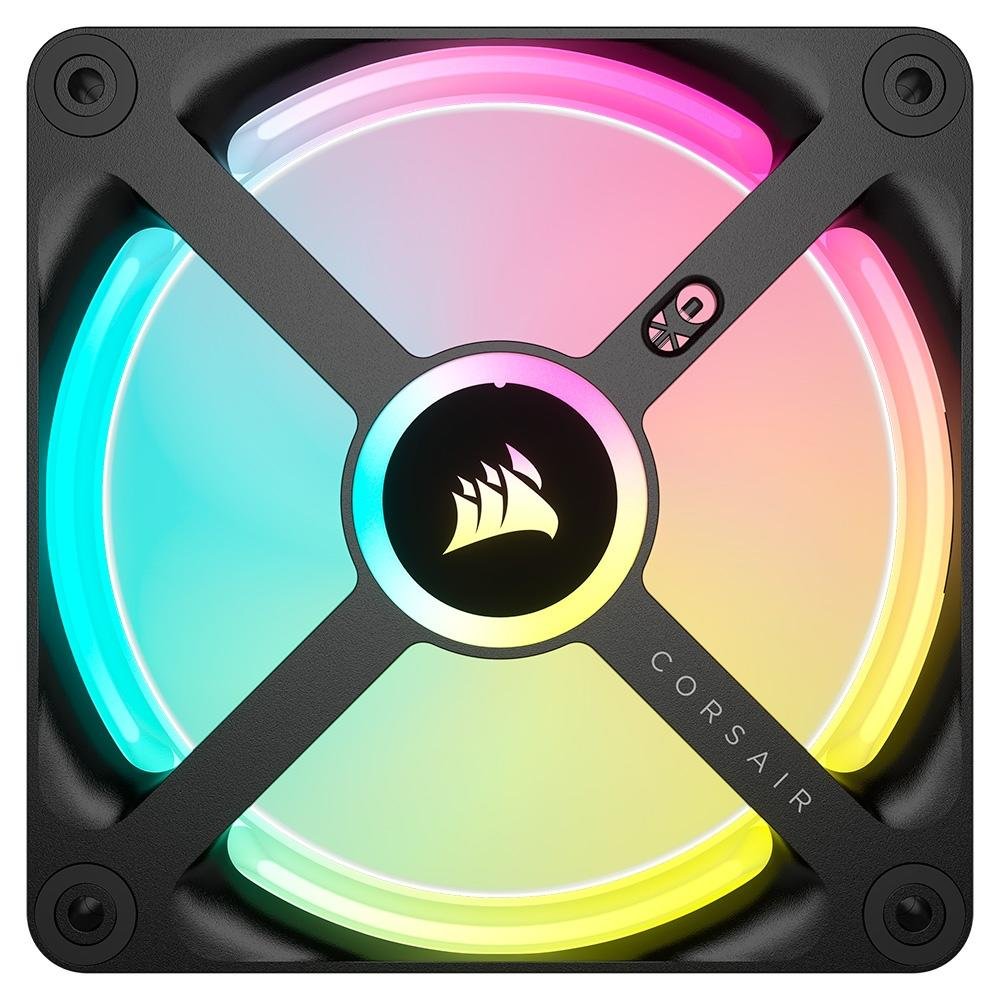 Kit com 3 Ventoinhas Corsair iCUE LINK QX120, 120mm, RGB, Preto - CO-9051002-WW - view 6