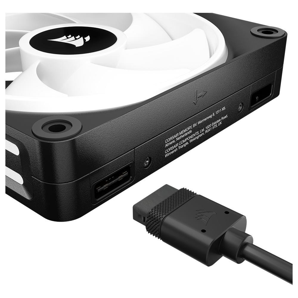 Kit com 3 Ventoinhas Corsair iCUE LINK QX120, 120mm, RGB, Preto - CO-9051002-WW - view 16