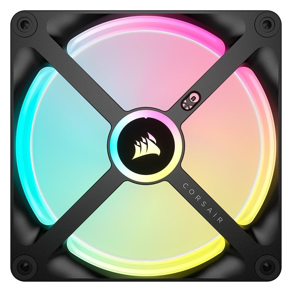 Ventoinha Corsair iCUE LINK QX140, 140mm, RGB, Preto - CO-9051003-WW - view 3