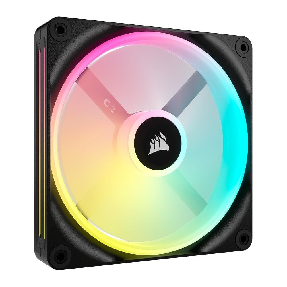 Imagem 2 de 16 do produto Kit Com 2 Ventoinhas Corsair iCUE LINK QX140, 140mm, RGB, Preto - CO-9051004-WW