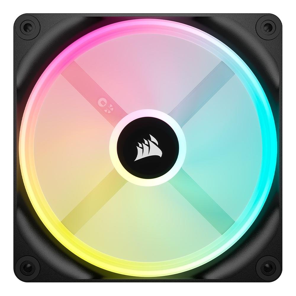 Imagem 3 de 16 do produto Kit Com 2 Ventoinhas Corsair iCUE LINK QX140, 140mm, RGB, Preto - CO-9051004-WW