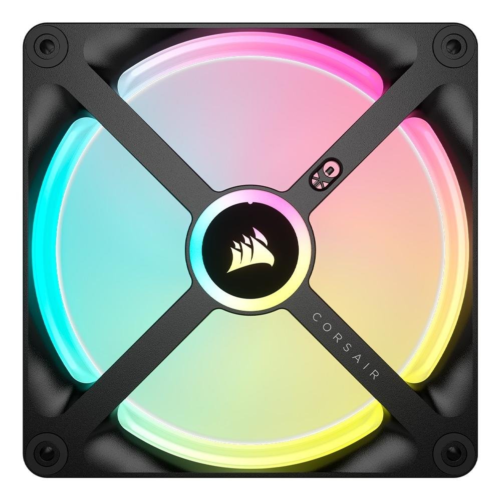 Imagem 4 de 16 do produto Kit Com 2 Ventoinhas Corsair iCUE LINK QX140, 140mm, RGB, Preto - CO-9051004-WW