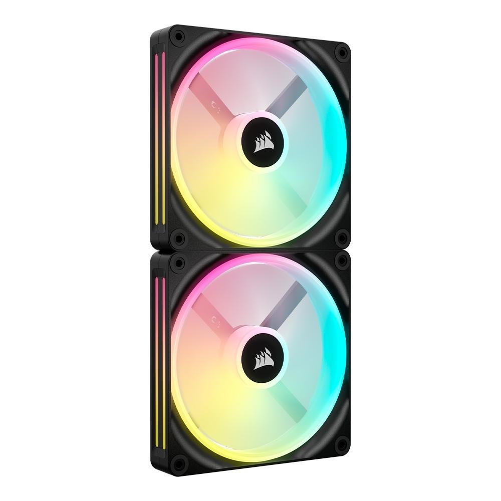 Imagem 12 de 16 do produto Kit Com 2 Ventoinhas Corsair iCUE LINK QX140, 140mm, RGB, Preto - CO-9051004-WW