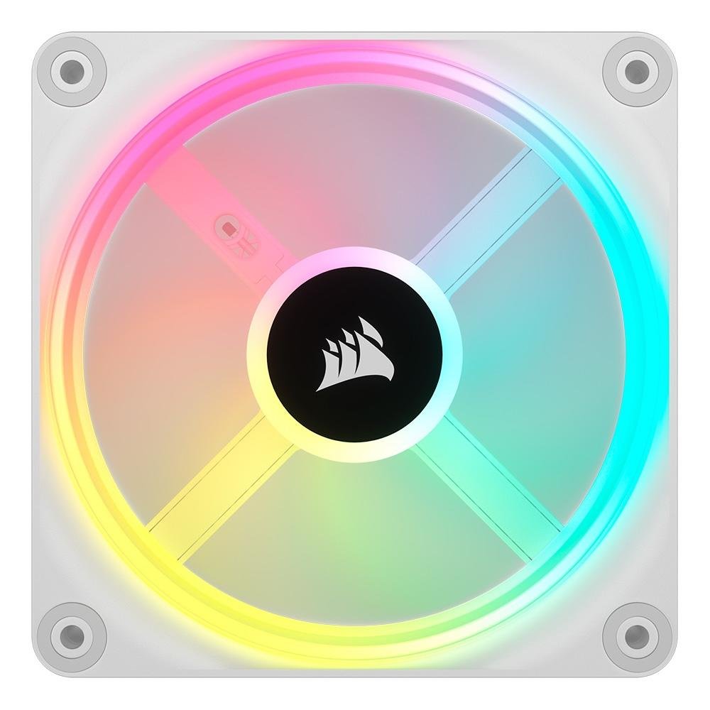 Imagem 2 de 14 do produto Ventoinha Corsair iCUE LINK QX120, 120mm, RGB, Branco -  CO-9051005-WW