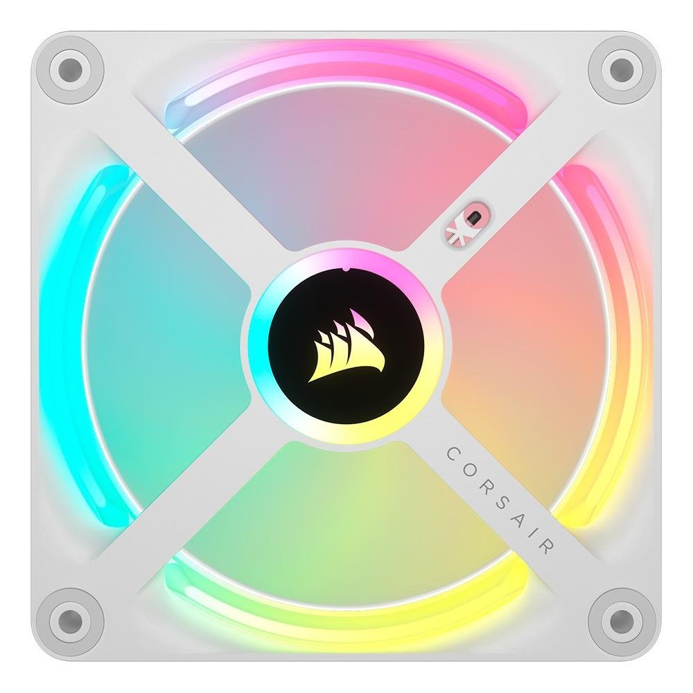Imagem 3 de 14 do produto Ventoinha Corsair iCUE LINK QX120, 120mm, RGB, Branco -  CO-9051005-WW