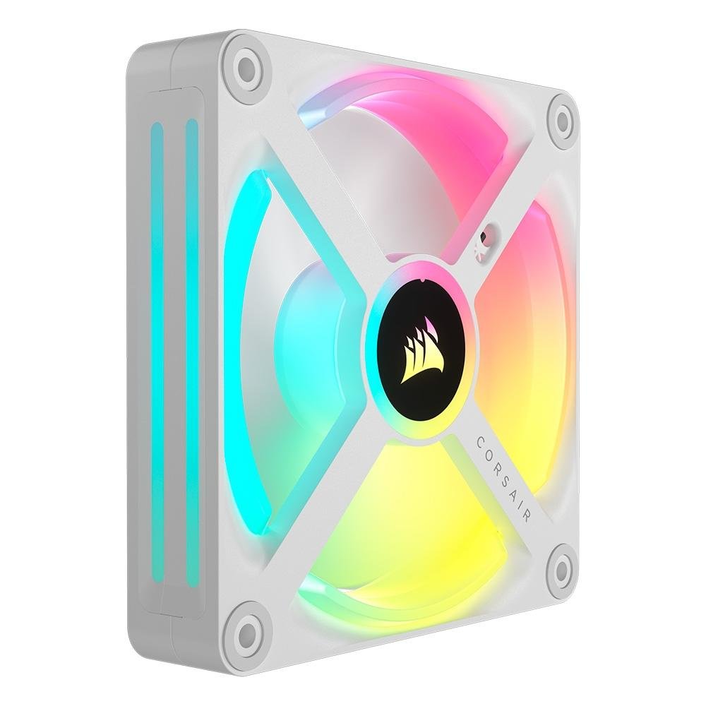Imagem 10 de 16 do produto Kit Com 3 Ventoinhas Corsair iCUE LINK QX120, 120mm, RGB, Branco - CO-9051006-WW