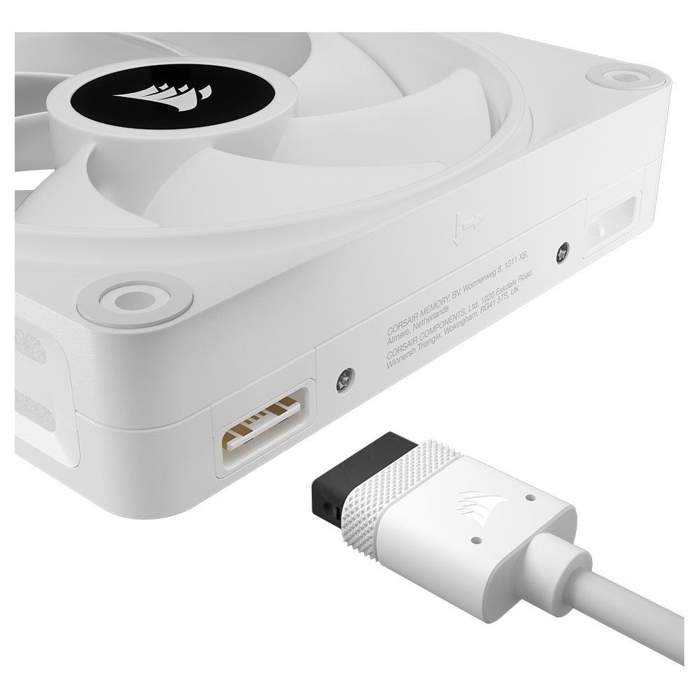 Kit Com 3 Ventoinhas Corsair iCUE LINK QX120, 120mm, RGB, Branco - CO-9051006-WW 20