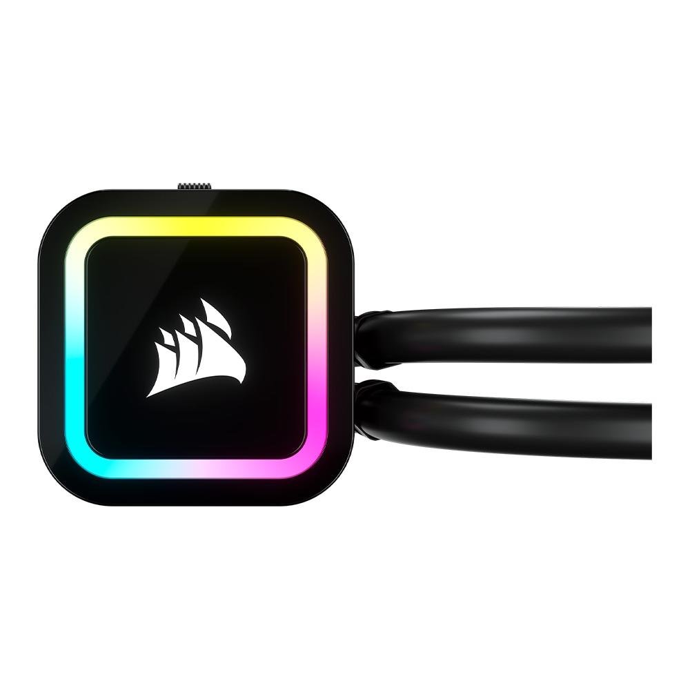 Water Cooler Corsair H100x RGB Elite, RGB, 240mm, AMD/Intel, Preto - CW-9060065-WW2 Water Cooler Corsair H100x RGB Elite, RGB, 240mm, AMD/Intel, Preto - CW-9060065-WW2