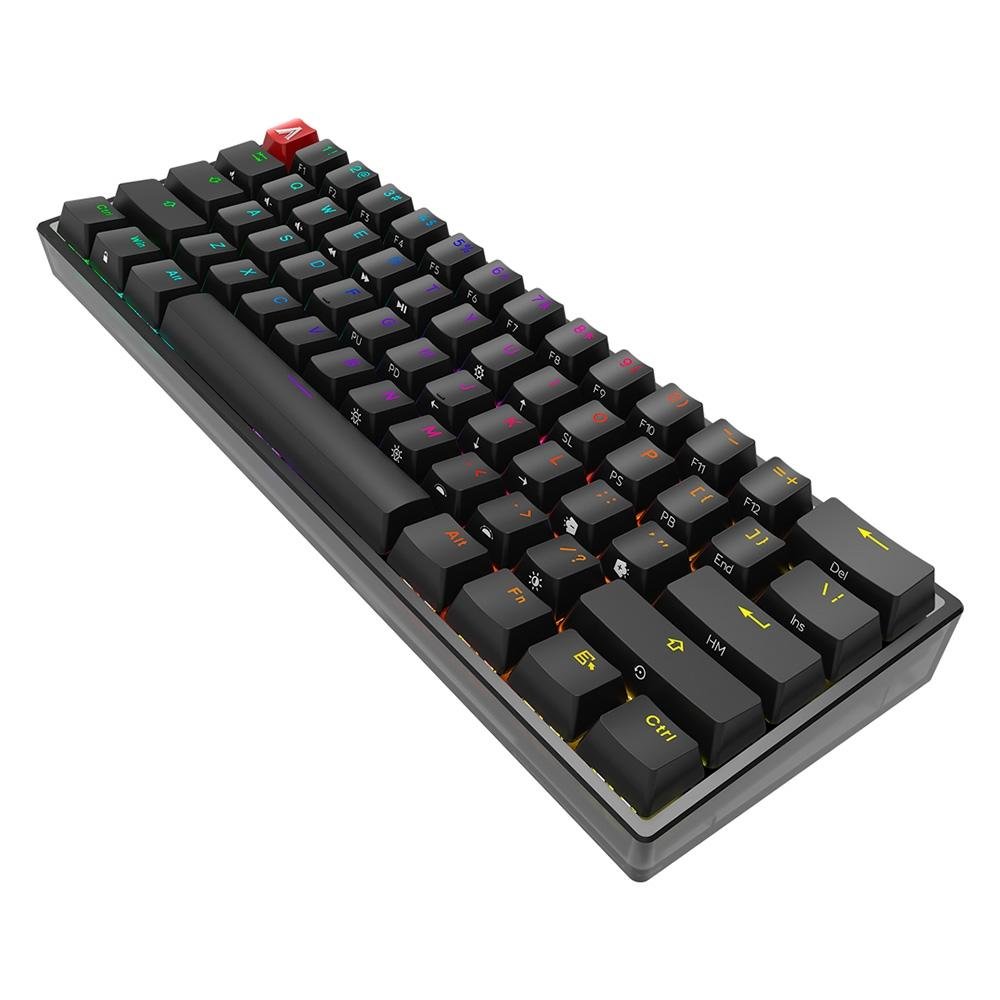 Teclado Mecânico Gamer AOC AGK600, RGB, Cherry MX Switch Red, Layout 60%, US, - AGK600BR/FG