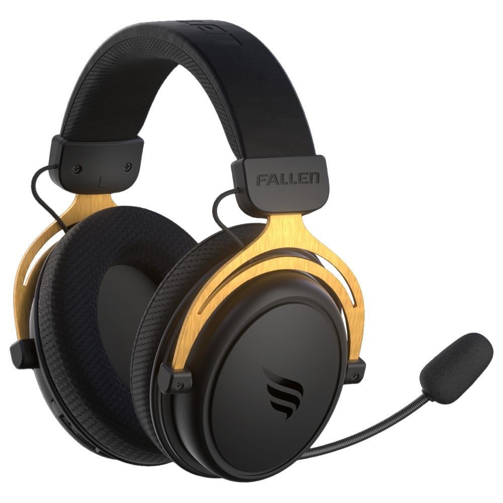 Headset Gamer Sem Fio Fallen Pantera, Drivers 53mm, Bluetooth, Wireless, PC, PS4, PS5, Switch, Mobile, Preto - HE-FA-PA-WL-PR