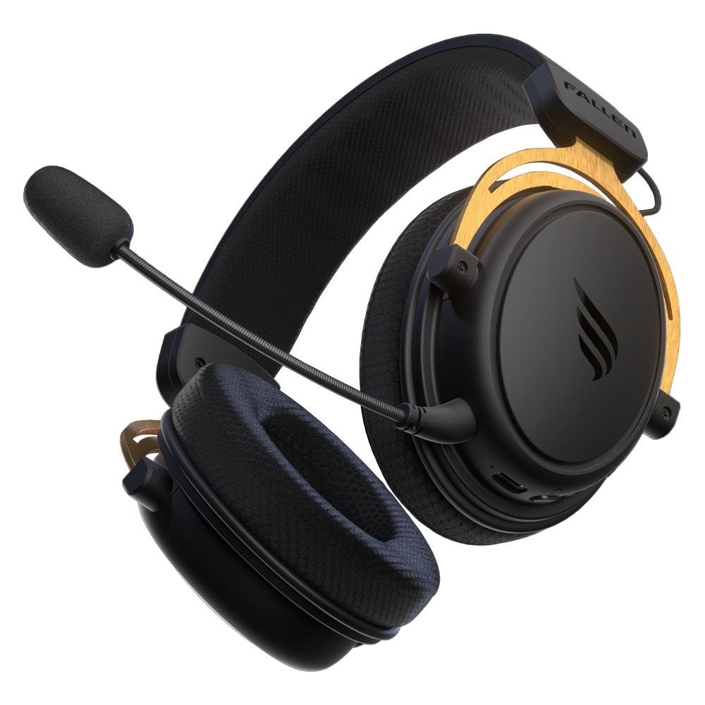 Headset Gamer Sem Fio Fallen Pantera, Drivers 53mm, Bluetooth, Wireless, PC, PS4, PS5, Switch, Mobile, Preto - HE-FA-PA-WL-PR