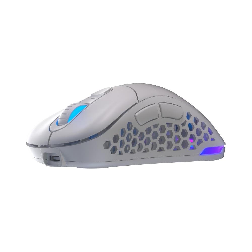 Imagem 5 de 7 do produto Mouse Gamer Sem Fio Fallen Morcego, RGB, 6400 DPI, 6 Botões, Wireless, Branco - MO-FN-MO-WL-BR