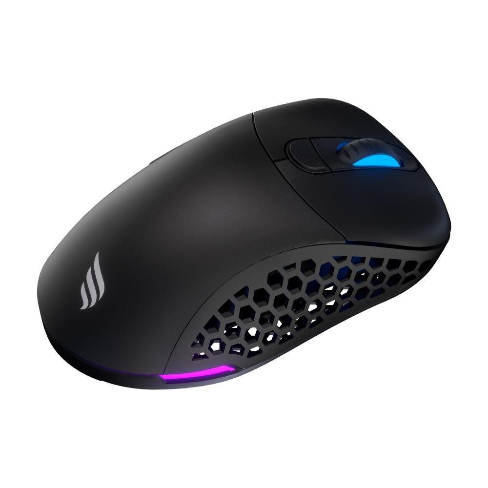 Imagem 4 de 7 do produto Mouse Gamer Sem Fio Fallen Morcego RGB, 6400 DPI, 6 Botões, Wireless, Preto - MO-FN-MO-WL-PT
