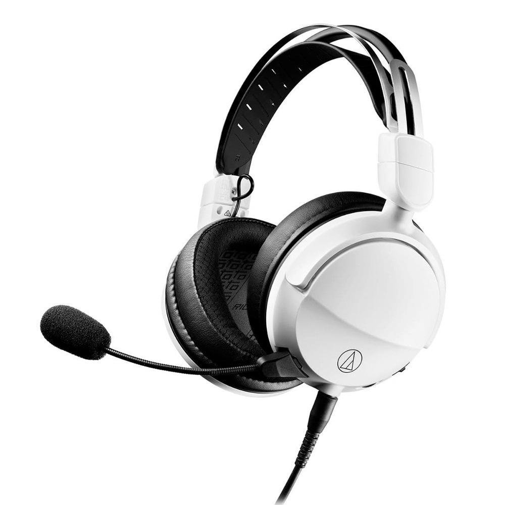 Headset Gamer Audio-Technica, Drivers 45mm, Alta Fidelidade Fechado, Branco - ATH-GL3WH