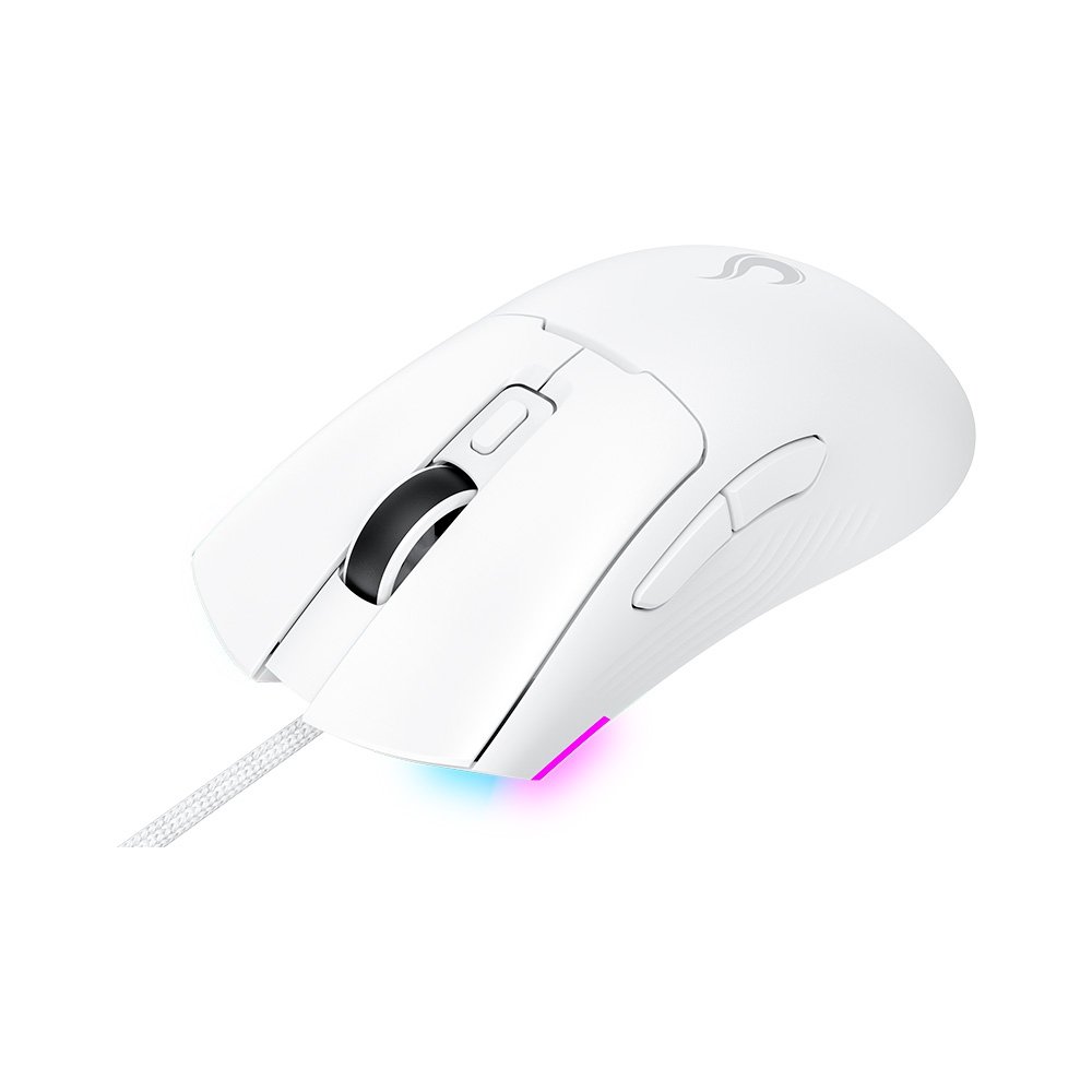 Imagem 2 de 5 do produto Mouse Gamer Rise Mode G1 Pro White RGB, 12000 DPI, 7 Botões, Branco - RM-MG-01-FW