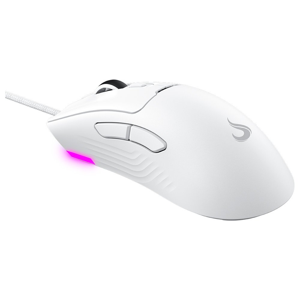 Imagem 3 de 5 do produto Mouse Gamer Rise Mode G1 Pro White RGB, 12000 DPI, 7 Botões, Branco - RM-MG-01-FW