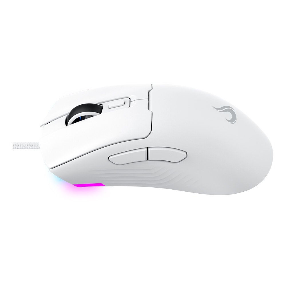 Imagem 4 de 5 do produto Mouse Gamer Rise Mode G1 Pro White RGB, 12000 DPI, 7 Botões, Branco - RM-MG-01-FW