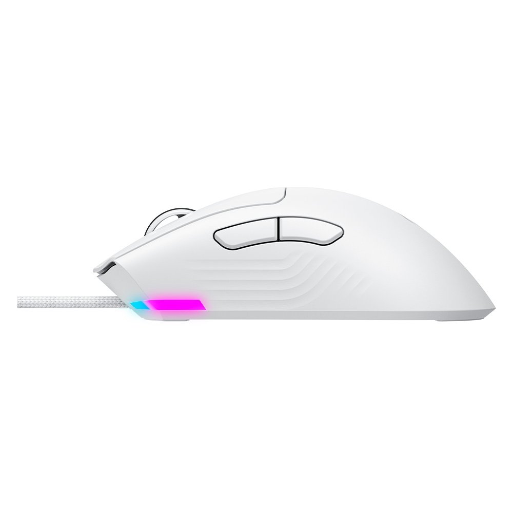 Imagem 5 de 5 do produto Mouse Gamer Rise Mode G1 Pro White RGB, 12000 DPI, 7 Botões, Branco - RM-MG-01-FW