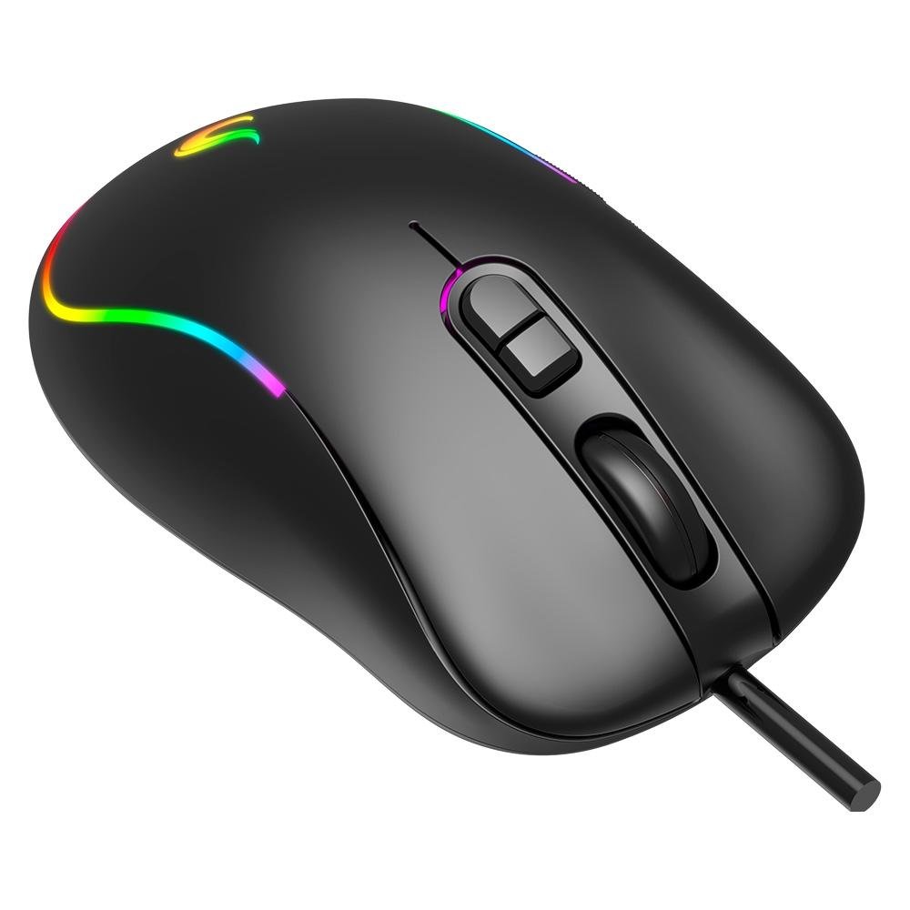 Mouse Gamer Rise Mode G2 Black RGB, 6400 DPI, 7 Botões, Preto - RM-MG-02-FB