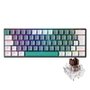 Teclado Mecânico Gamer Machenike K500-B61, RGB, Switch Huano Brown, Cinza - MAC-K500-B61GBR-WW