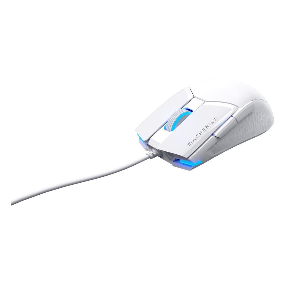 Mouse Gamer Machenike M7 Pro, Com fio, 12800 DPI, 6 botões, Branco - JJ02GL006 Mouse Gamer Machenike M7 Pro, Com fio, 12800 DPI, 6 botões, Branco - JJ02GL006