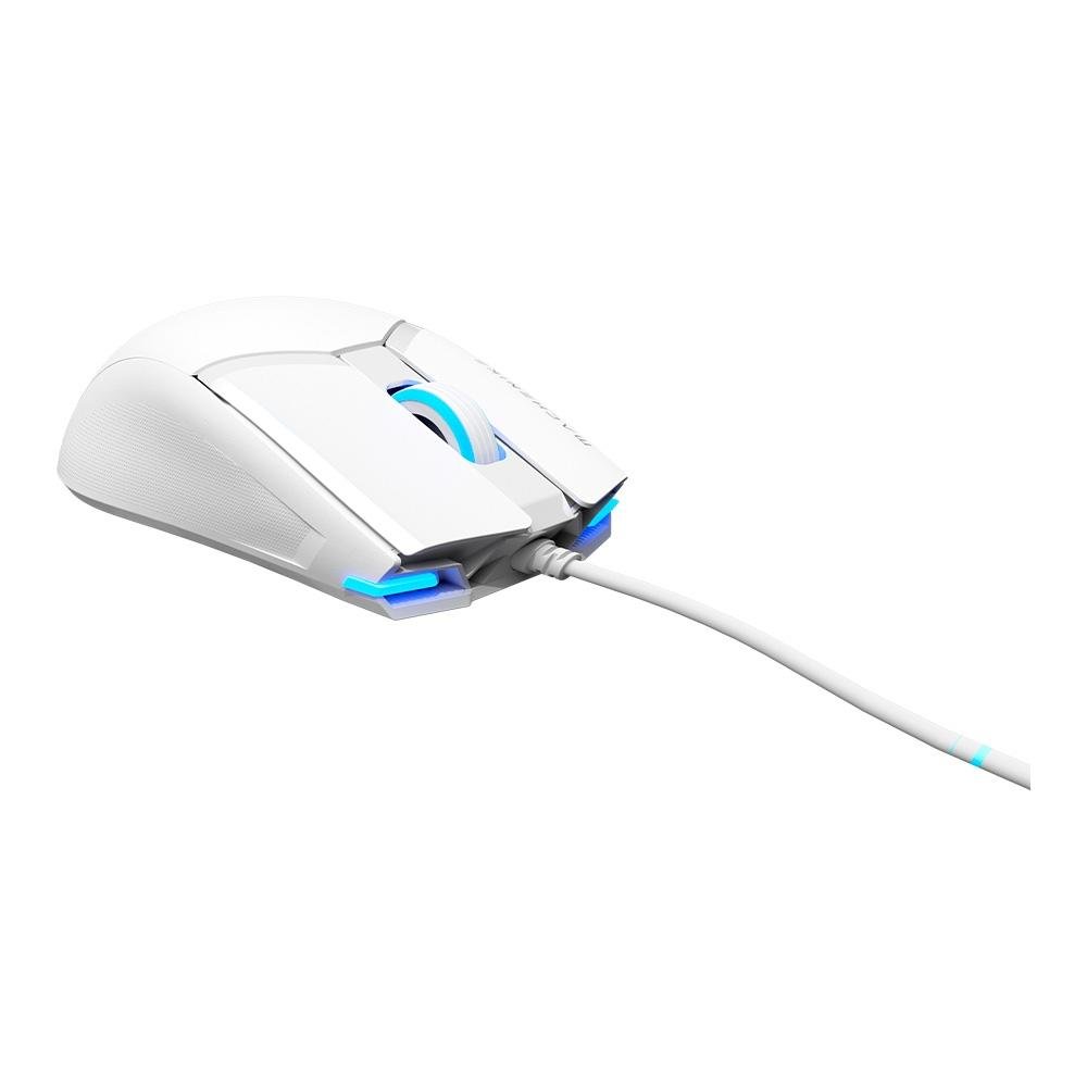 Mouse Gamer Machenike M7 Pro, Com fio, 12800 DPI, 6 botões, Branco - JJ02GL006 Mouse Gamer Machenike M7 Pro, Com fio, 12800 DPI, 6 botões, Branco - JJ02GL006