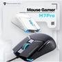 Mouse Gamer Machenike M7 Pro, Com fio, 12800 DPI, 6 botões, Preto - JJ02GP006