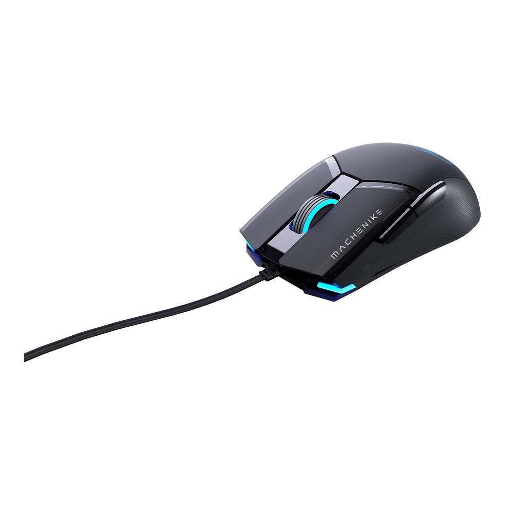 Mouse Gamer Machenike M7 Pro, Com fio, 12800 DPI, 6 botões, Preto - JJ02GP006