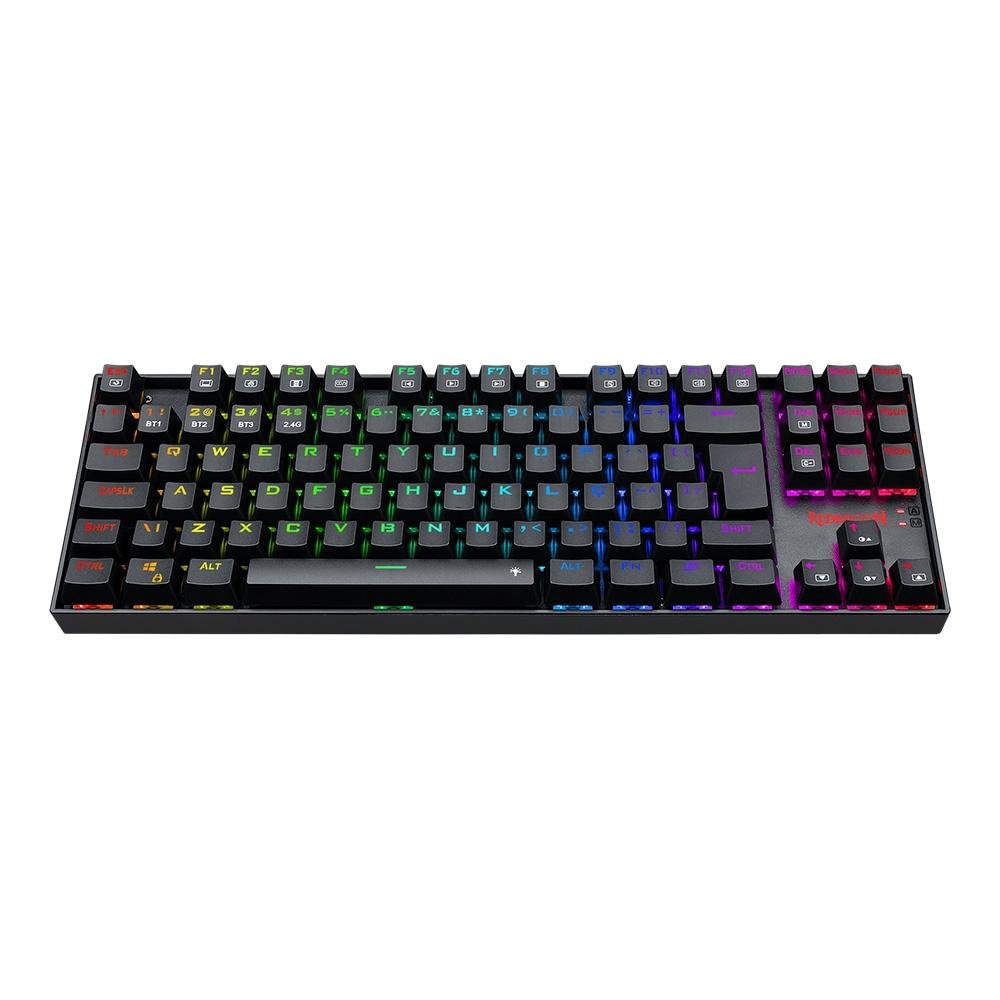 Teclado Sem Fio Mecânico Gamer ( Balão.info) Pro, RGB, Wireless e Bluetooth, Switch Blue, Preto - K552RGB-BRS-B (PT BLUE - foto 2
