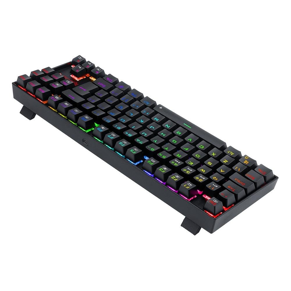 Teclado Sem Fio Mecânico Gamer ( Balão.info) Pro, RGB, Wireless e Bluetooth, Switch Blue, Preto - K552RGB-BRS-B (PT BLUE - foto 4