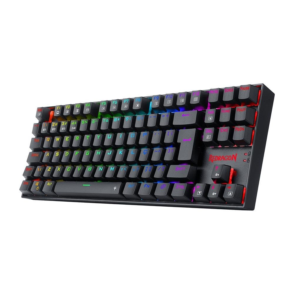 Teclado Sem Fio Mecânico Gamer ( Balão.info) Pro, RGB, Wireless e Bluetooth, Switch Blue, Preto - K552RGB-BRS-B (PT BLUE - foto 5