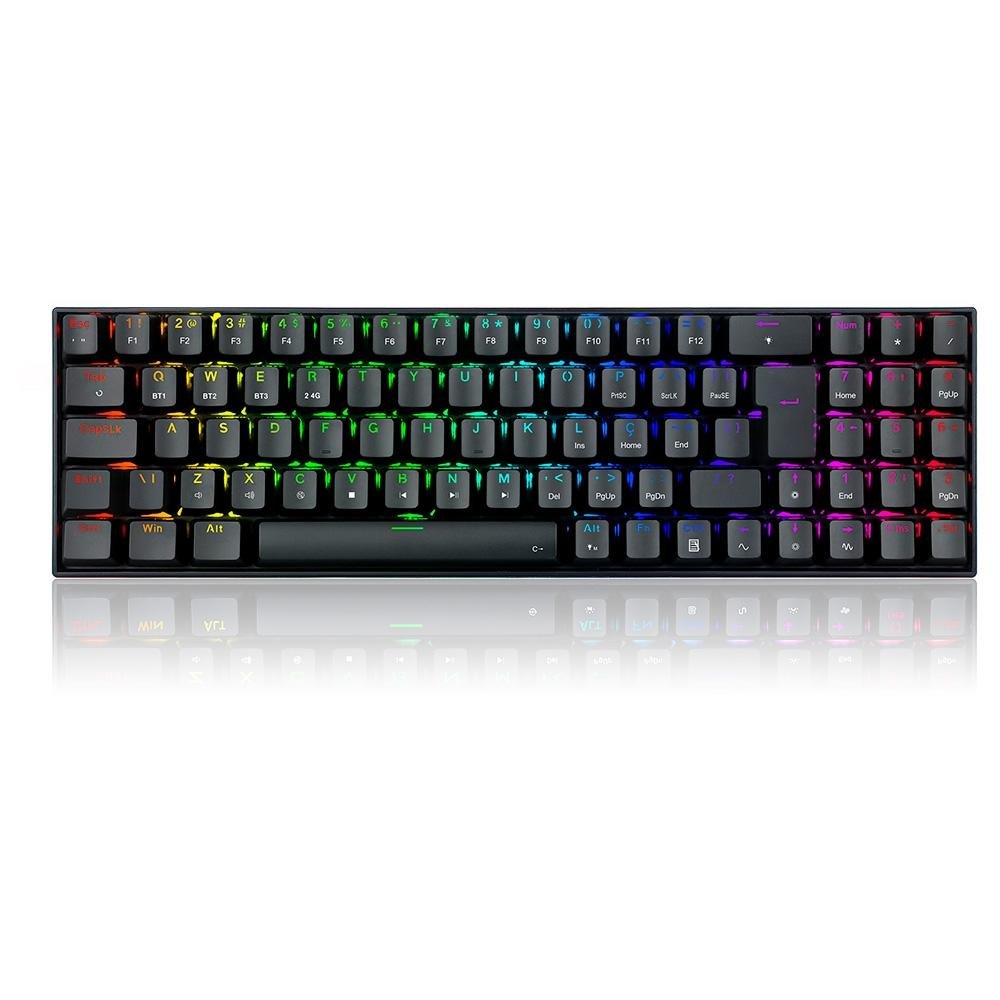 prok modular CP（SD） TECLADO MECÂNICO GAMER ZED PRO RGB PRETO SWITCH MARROM - Redragon