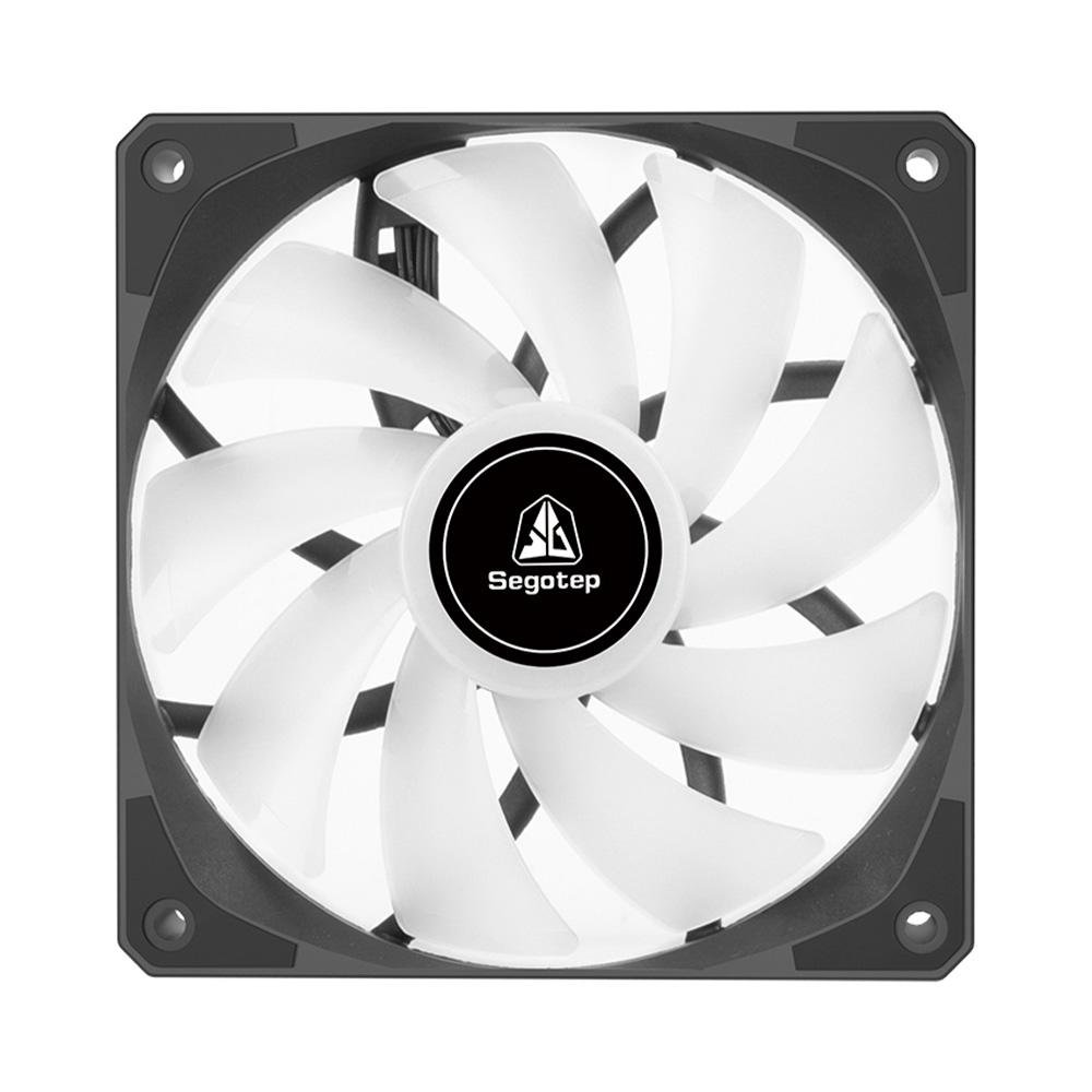 Imagem 4 de 7 do produto Ventoinha Segotep Bezer 12, 120mm, ARGB, Preto - SEG-FAN-BEZ12B-WW