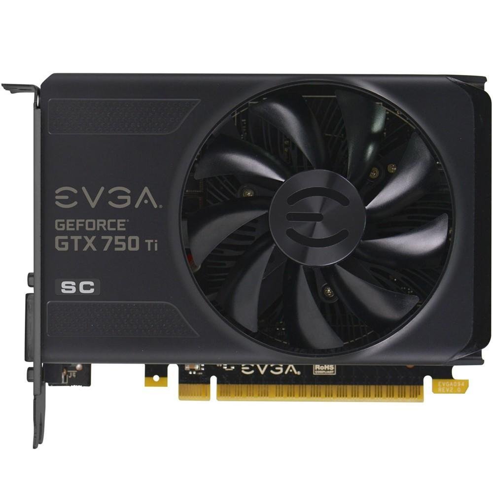 Placa de Vídeo VGA NVIDIA EVGA GEFORCE GTX 750 TI 2GB SC DDR5 128 bits PCI-E 3.0 02G-P4-3753-KR