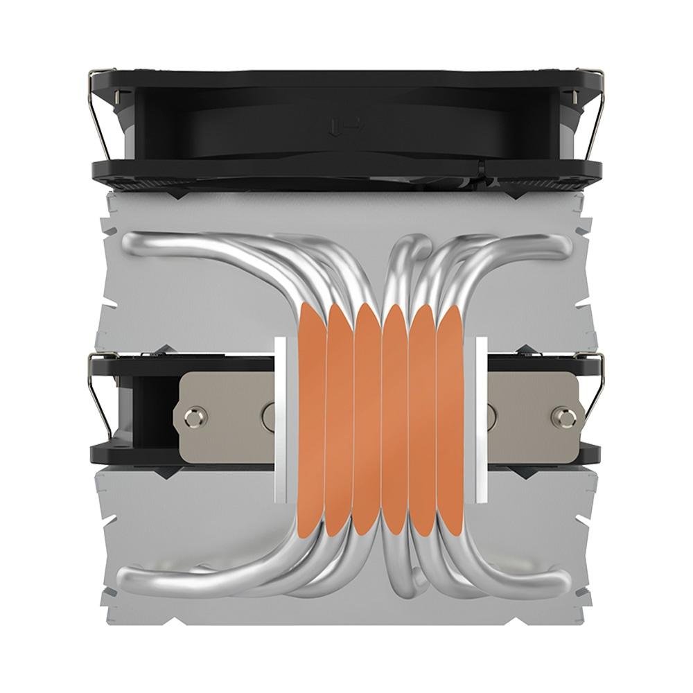 Imagem 8 de 9 do produto Air Cooler Segotep Cambrian U6, ARGB, AMD/Intel, 120mm, Preto - SEG-AIR-CAU6-WW