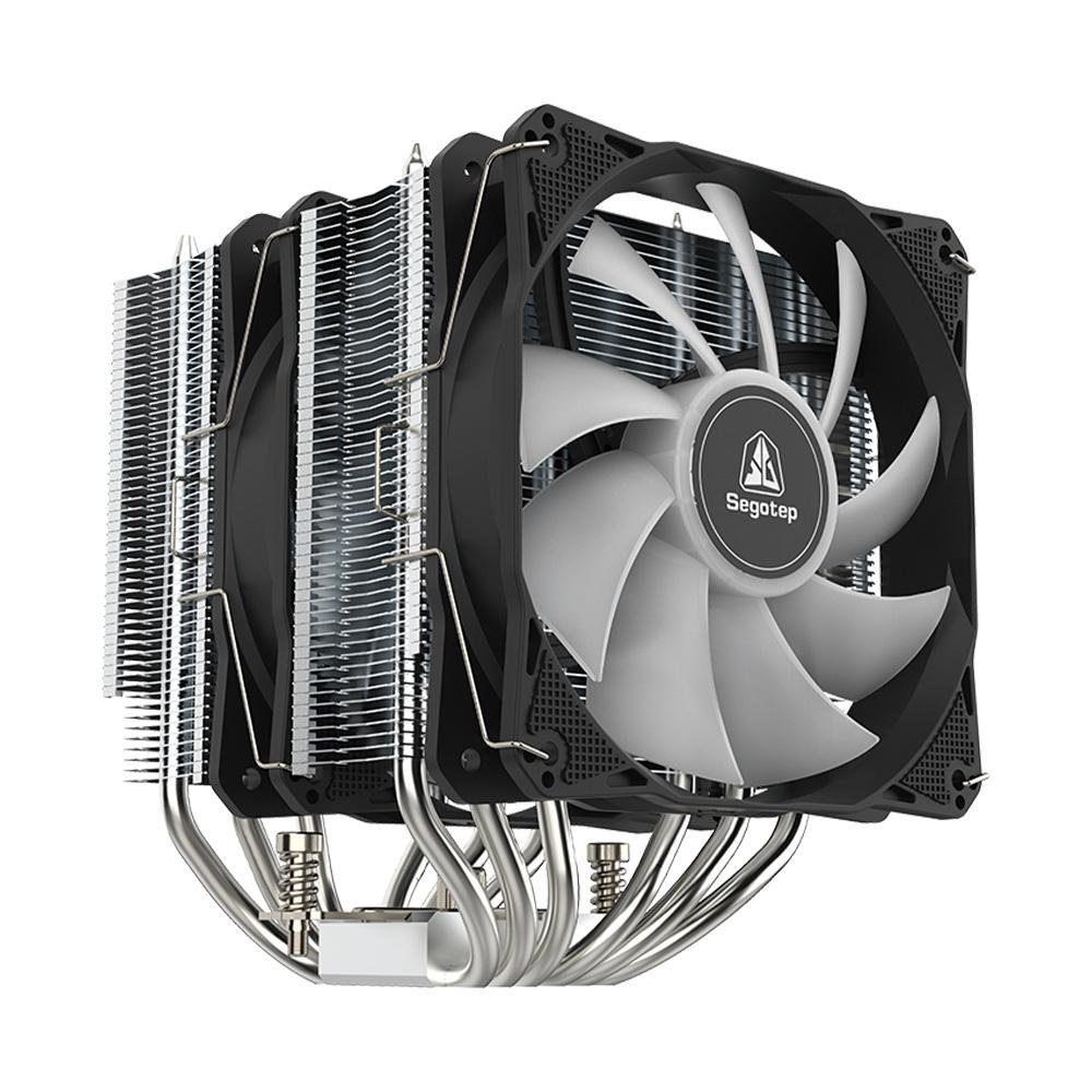Air Cooler Segotep Cambrian U6, ARGB, AMD/Intel, 120mm, Preto - SEG-AIR-CAU6-WW