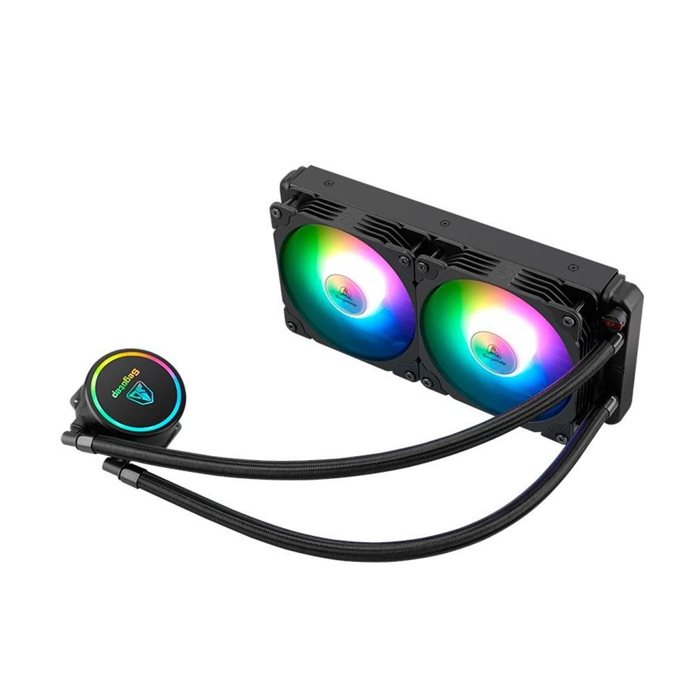 Imagem 2 de 5 do produto Water Cooler Segotep Becool, ARGB, 240mm, AMD/Intel, Preto - SEG-WC-BC240BC240A-WW